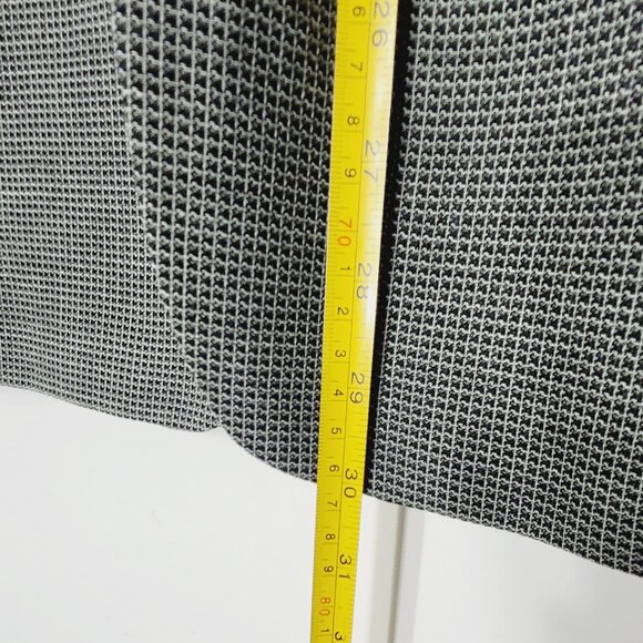 Oscar de la Renta Vintage Men's Oversized Gray Black Wool Blend Blazer Professor - Picture 12 of 14